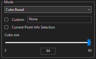 Characterisation Cube Size