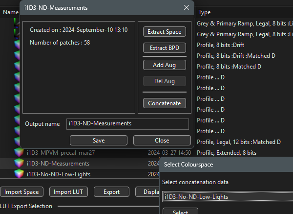Profile Concatenation